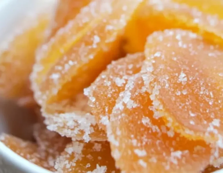 Desserts Gingembre confit aux saveurs asiatiques raffinées.