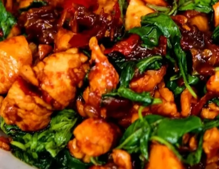 Poulet basilic thaï cuisine thaïlandaise